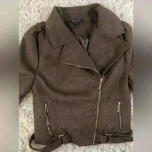 Romeo & Juliet couture faux suede chestnut women’s jacket. - Picture 3 of 16